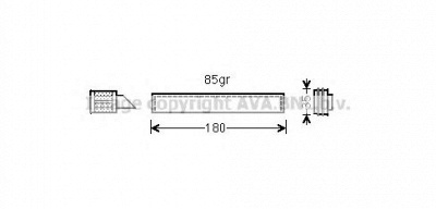 AVA QUALITY COOLING vwd331 -  Осушитель, кондиционер